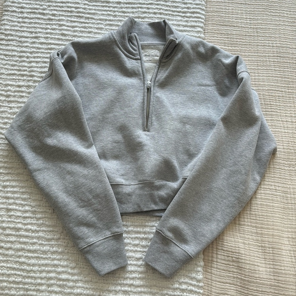 Wilfred free cropped quarter zip